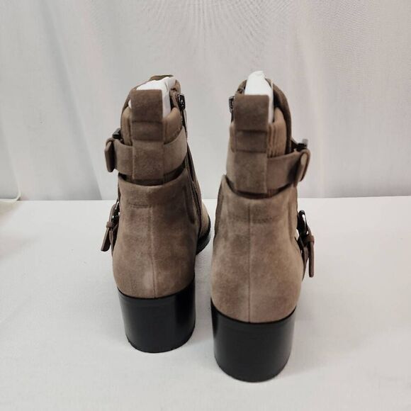 NYDJ Women's Size 11 Parvani Tan Ankle Booties Buckels Suede New - Picture 5 of 11